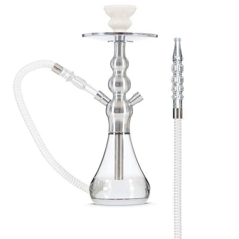 El-Badia Celeste X3 Hookah - Sterling Steel - shishagear - UK