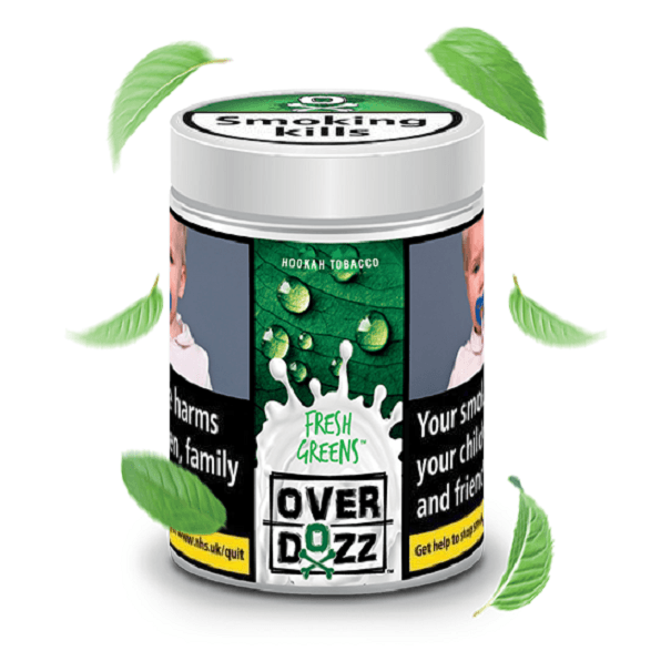 OverDozz Fresh Greens (Mint) Flavour - shishagear - UK Shisha Hookah Black Friday