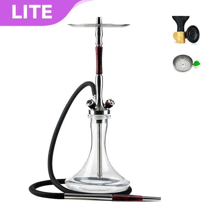 Union Hookah Fibonacci Shisha SET - Black/Red - shishagear - UK Shisha Hookah Black Friday