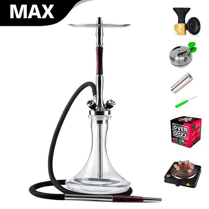 Union Hookah Fibonacci Shisha SET - Black/Red - shishagear - UK Shisha Hookah Black Friday