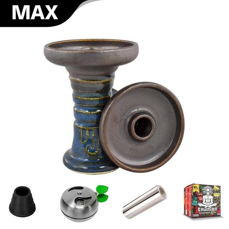 HJ Retro Harmony Hookah Bowl - Nut Blue - shishagear - UK Shisha Hookah Black Friday