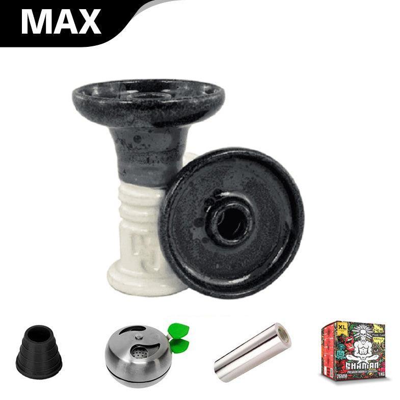 HJ Retro Harmony Hookah Bowl - Wet Ash Over White - shishagear - UK Shisha Hookah Black Friday