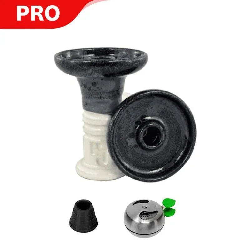 HJ Retro Harmony Hookah Bowl - Wet Ash Over White - shishagear - UK Shisha Hookah Black Friday