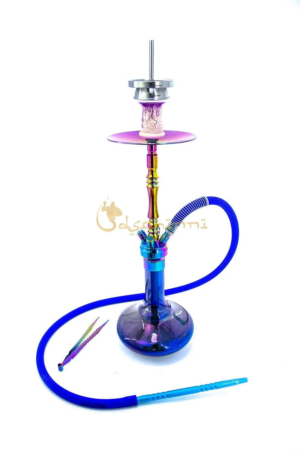 Dschinni Stealth Bomber Holy Rainbow Hookah Set - shishagear - UK Shisha Hookah Black Friday