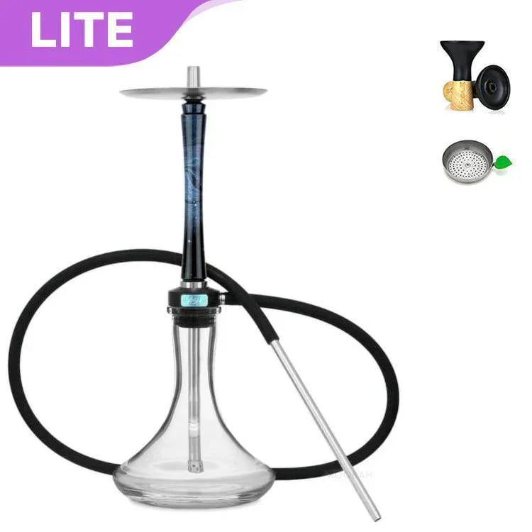 Ash Wood Hookah Haze Mist Shisha Set - Blue - shishagear - UK