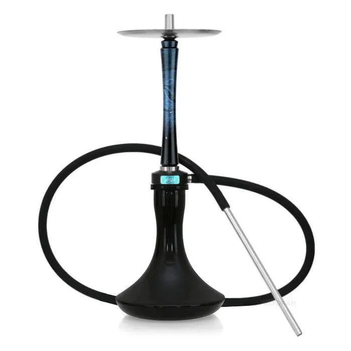 Ash Wood Hookah Haze Mist Shisha Set - Blue - shishagear - UK