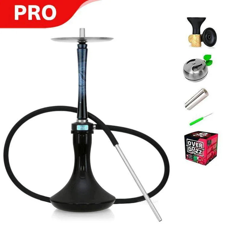 Ash Wood Hookah Haze Mist Shisha Set - Blue - shishagear - UK