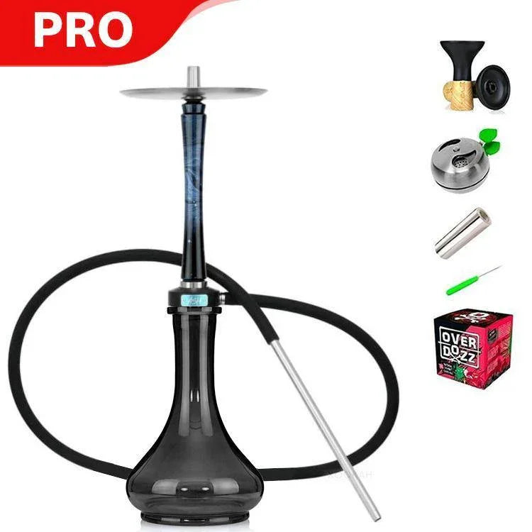 Ash Wood Hookah Haze Mist Shisha Set - Blue - shishagear - UK