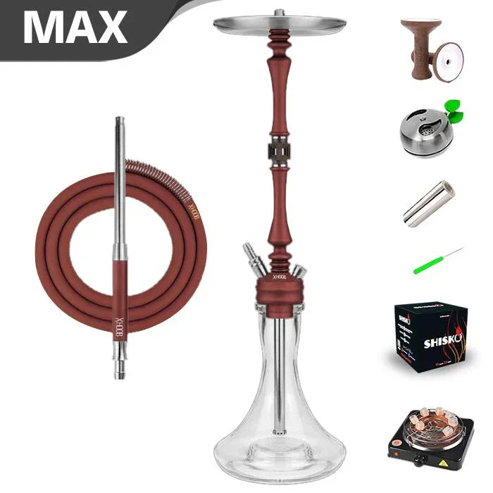 Hoob Mars Hookah - Wine Red