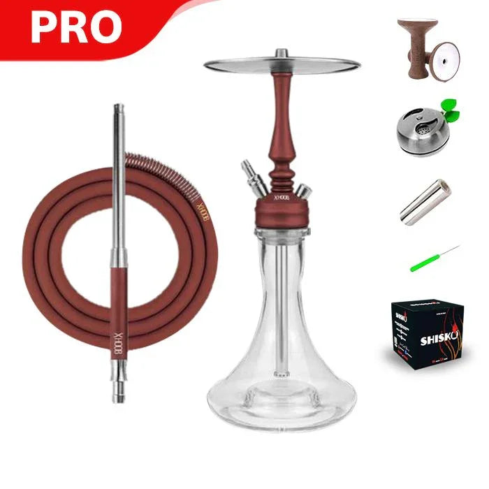 Hoob Mars Mini Hookah - Wine Red