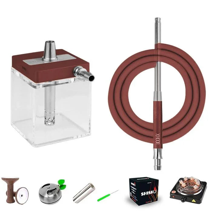 Hoob SubAtom Hookah C - Wine Red