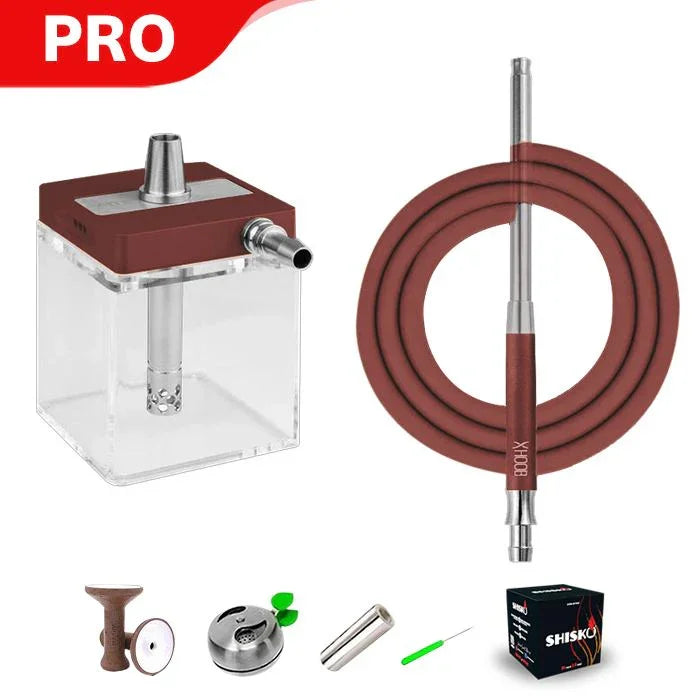 Hoob SubAtom Hookah C - Wine Red