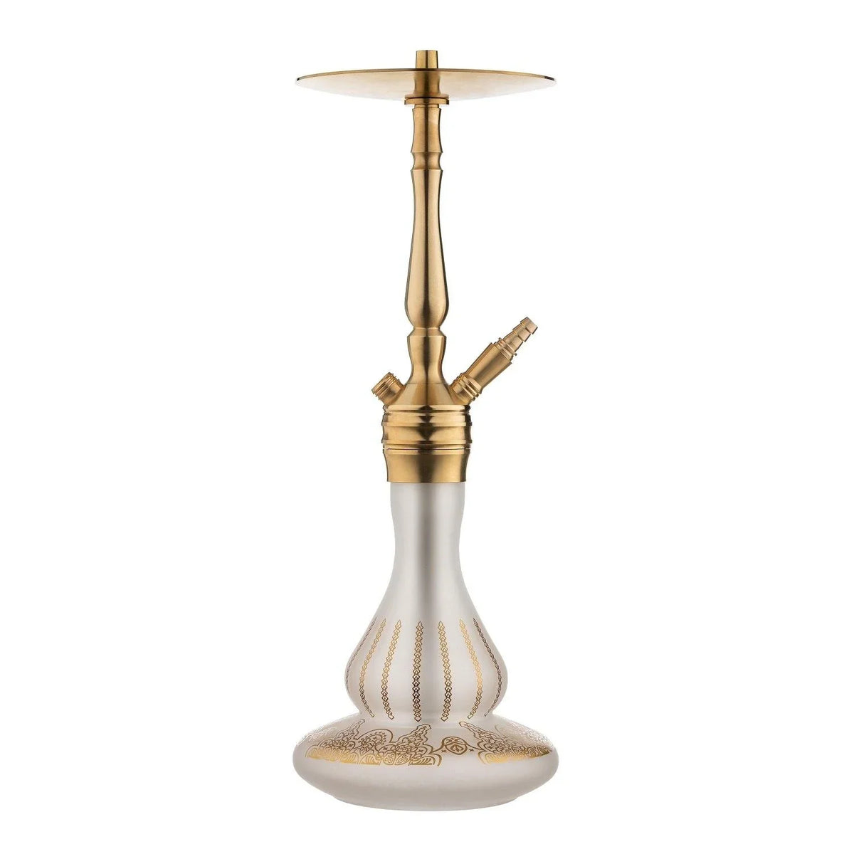 Hustla Big Brass White Klassik Hookah - shishagear - UK