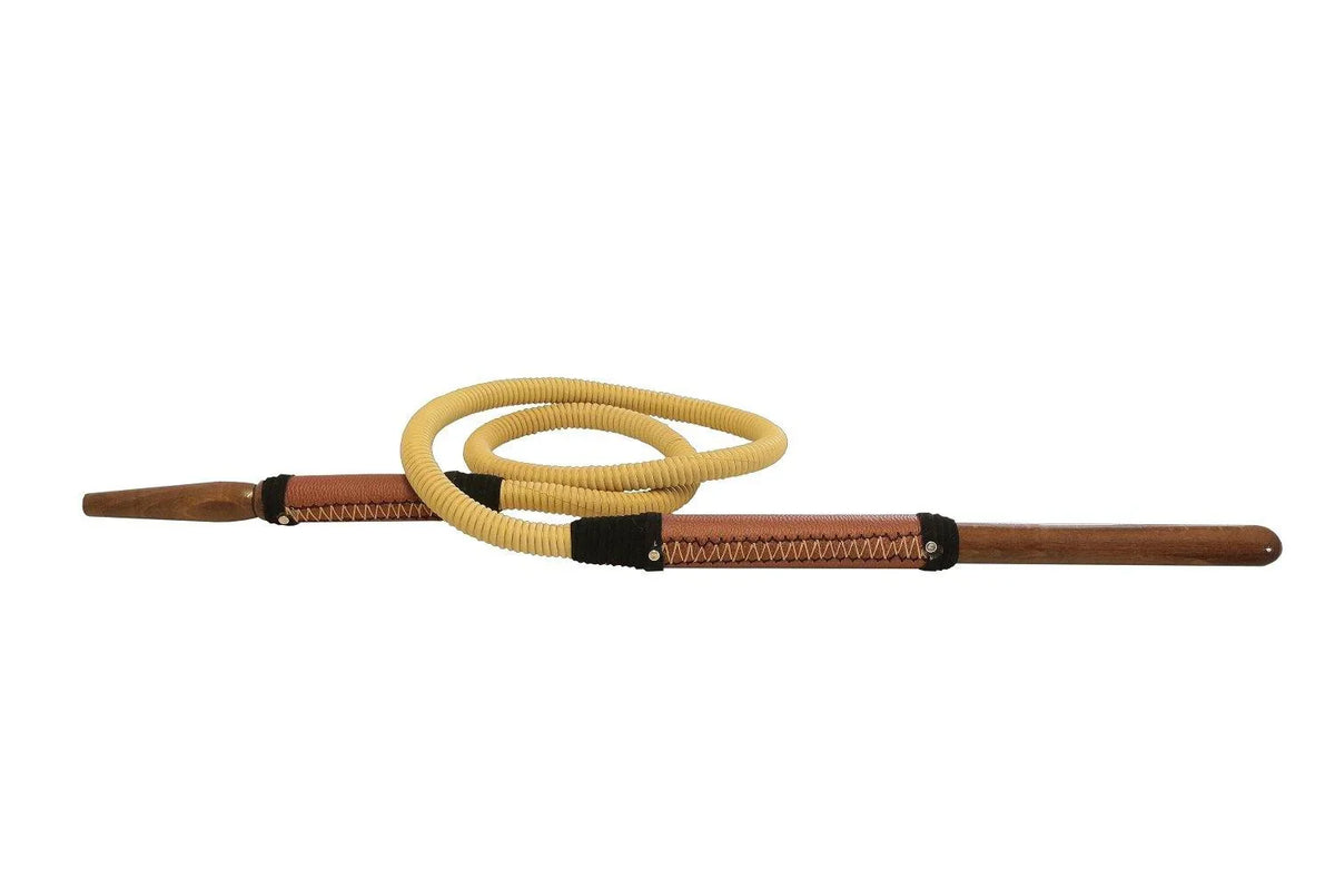 Hustla Leather Hose Brown - shishagear - UK Shisha Hookah Black Friday