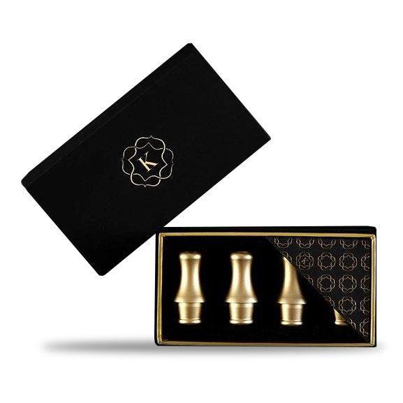 Kaloud Aeolis Auris Hose Tips - Gold (Pack of 4) - shishagear - UK Shisha Hookah Black Friday