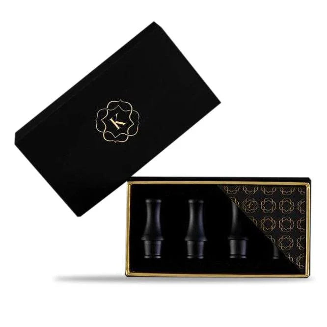 Kaloud Aeolis Niris Hose Tips - Black (Pack of 4) - shishagear - UK Shisha Hookah Black Friday