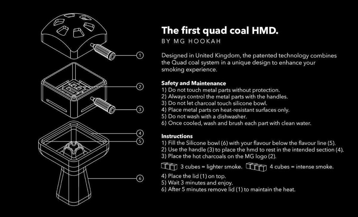 MG Hookah Zelus 1.0 Heat Management System - shishagear - UK Shisha Hookah Black Friday
