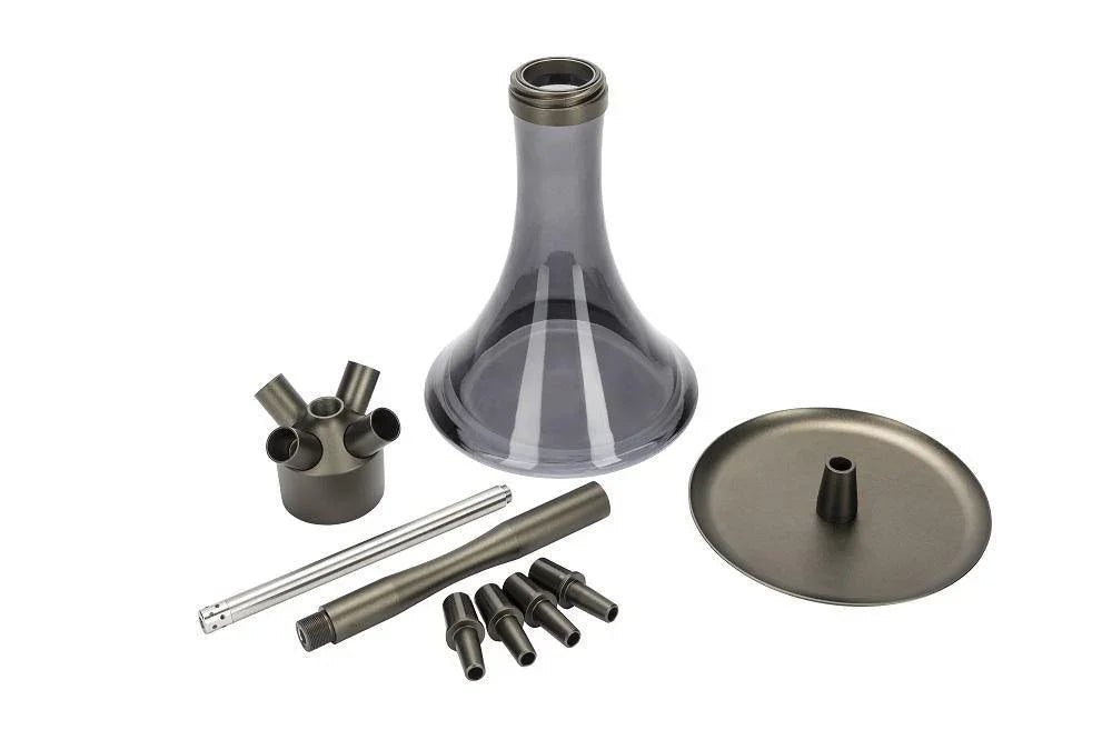 MOE'S WANTED M1 Aluminium Anthracite Matt Hookah Set - shishagear - UK