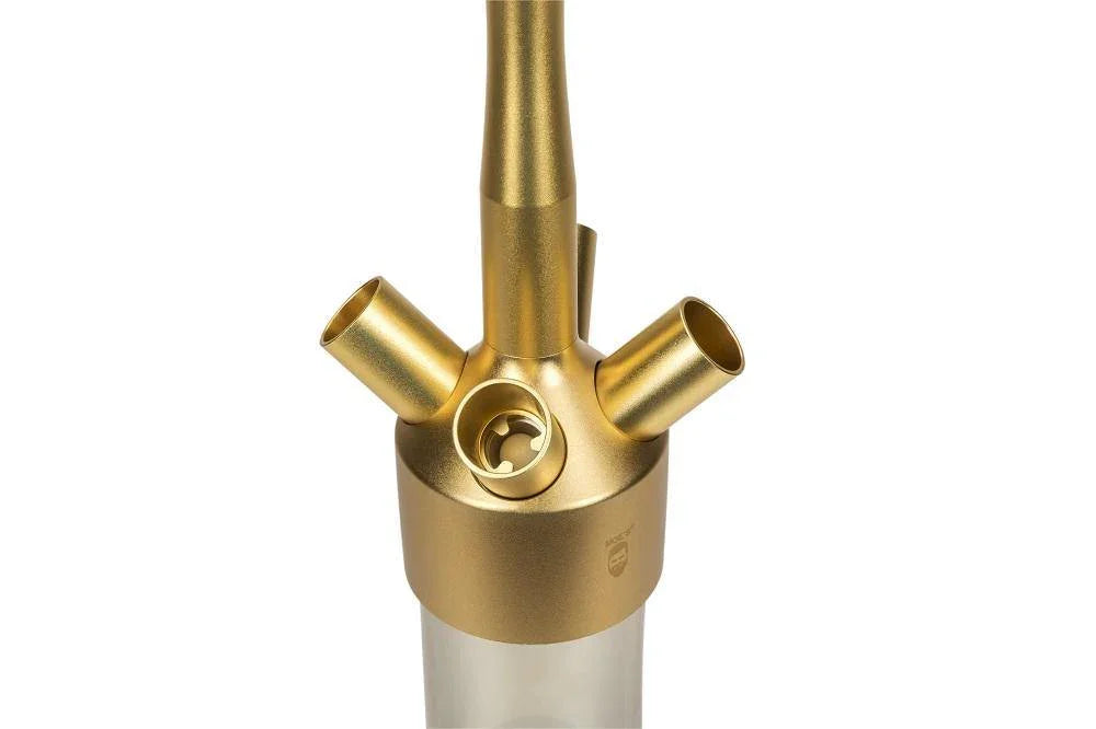 MOE&#39;S WANTED M1 Aluminium Gold Matt Hookah Set - shishagear - UK