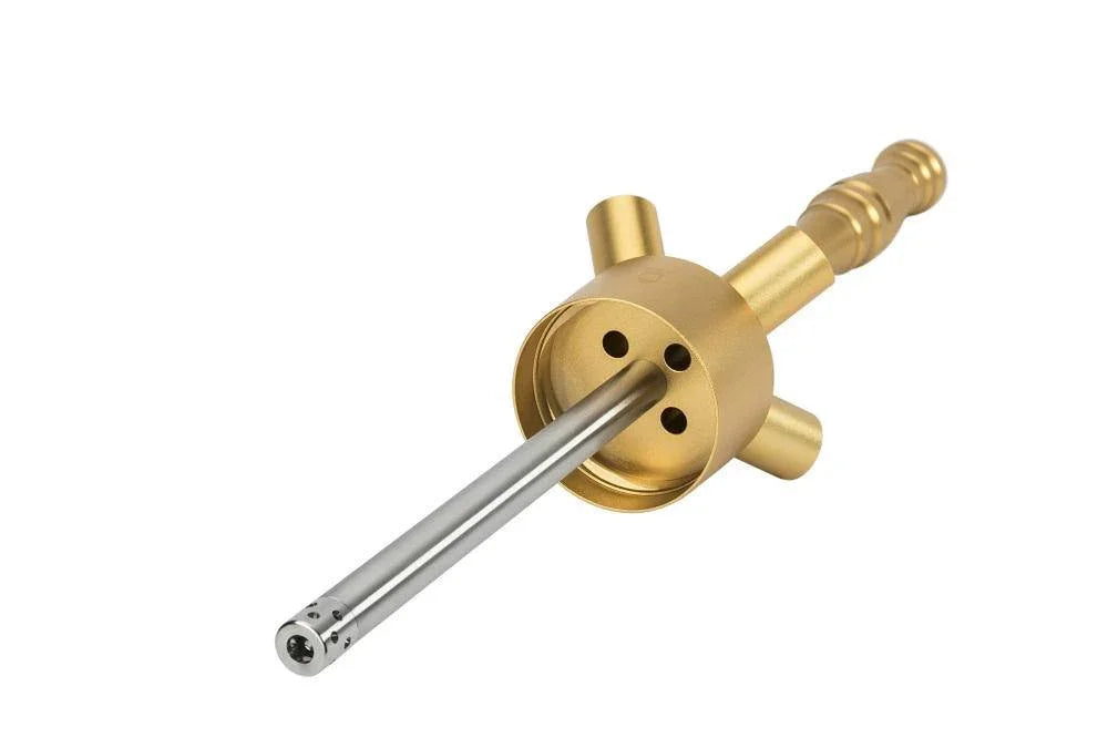 MOE&#39;S WANTED M2 Aluminium Gold MattHookah Set - shishagear - UK