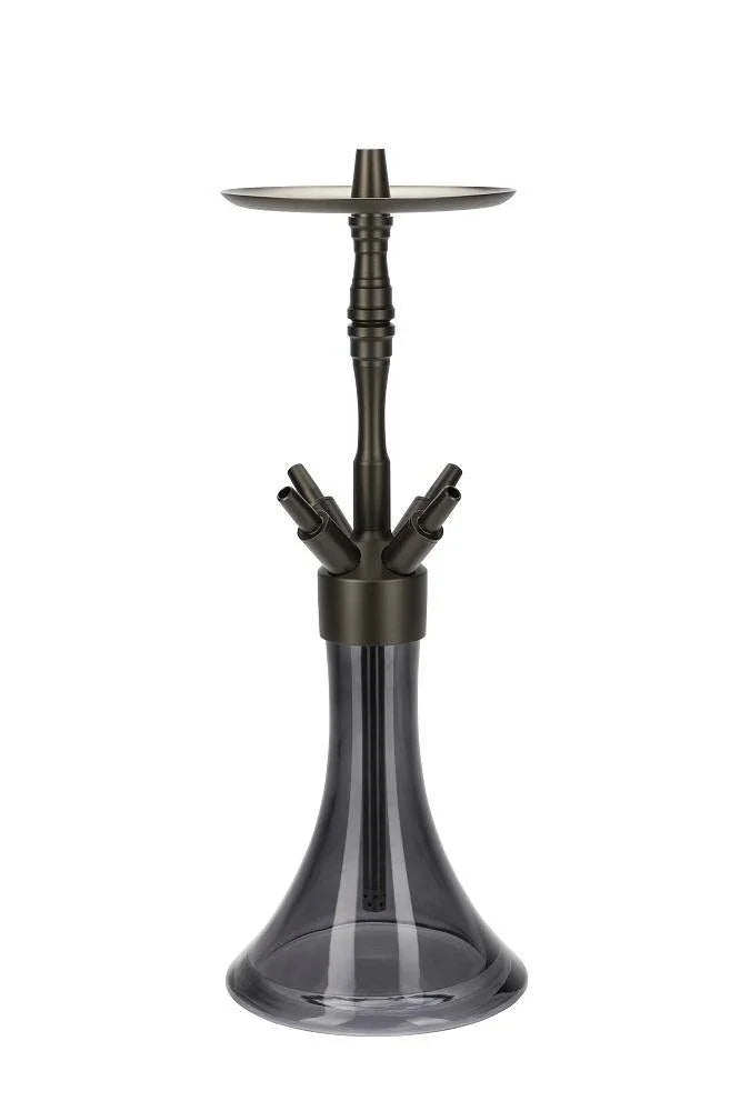 MOE&#39;S WANTED M2 Aluminium Anthracite Matt Hookah Set - shishagear - UK