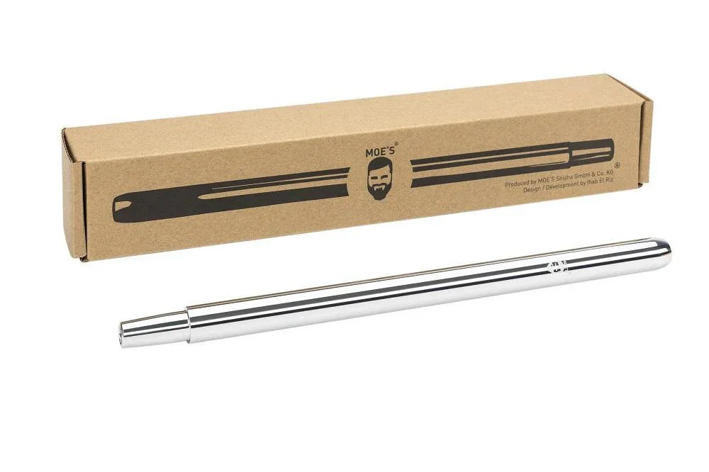 MOE'S WANTED Polished Aluminium Mouthpiece - shishagear - UK