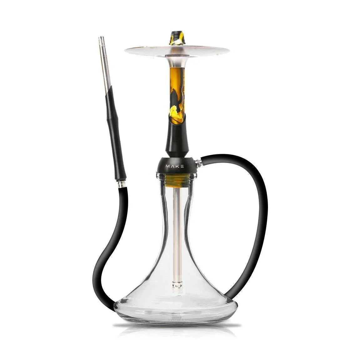 Make Hookah With Base Shisha Set - Yellow Acrylic - shishagear - UK