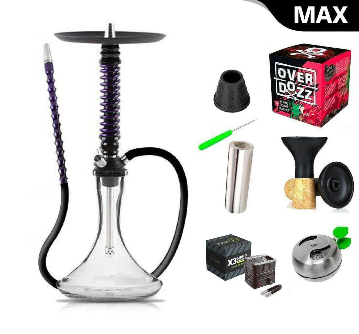Mamay Customs Coilover Mini Black Purple Shisha - shishagear - UK
