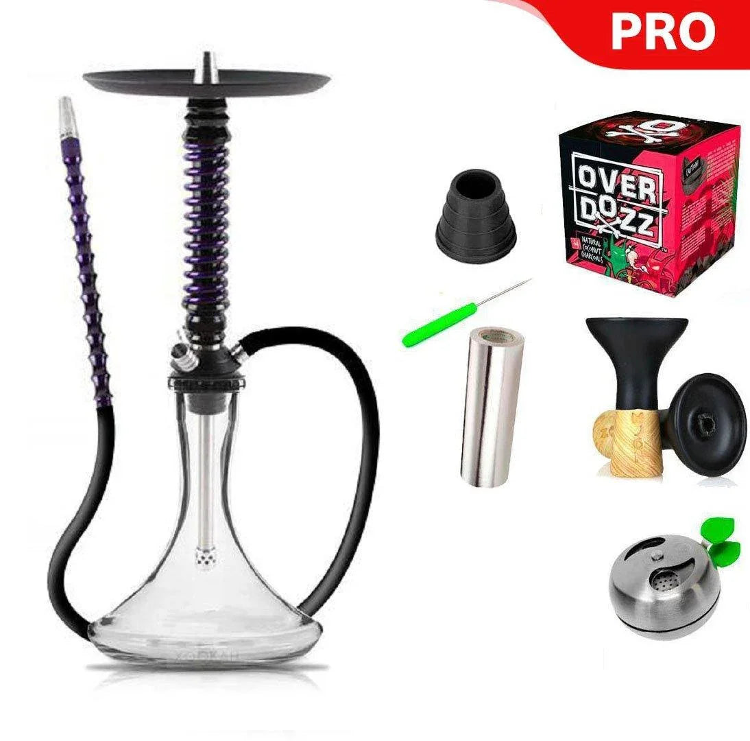 Mamay Customs Coilover Mini Black Purple Shisha - shishagear - UK