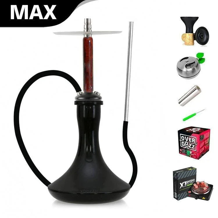 Marowood Stick Hookah With Base Set - Red Resin - shishagear - UK Shisha Hookah Black Friday