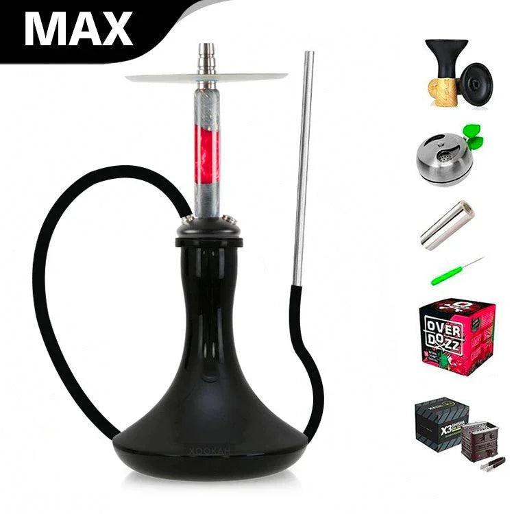 Marowood Stick Hookah With Base Set - Red Resin Stabwood - shishagear - UK Shisha Hookah Black Friday