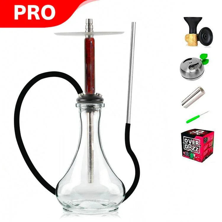 Marowood Stick Hookah With Base Set - Red Resin - shishagear - UK Shisha Hookah Black Friday