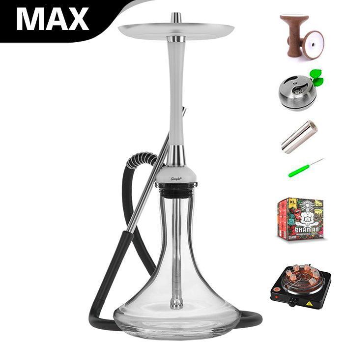 MattPear Simple S Pro Slim Hookah - White - shishagear - UK Shisha Hookah Black Friday