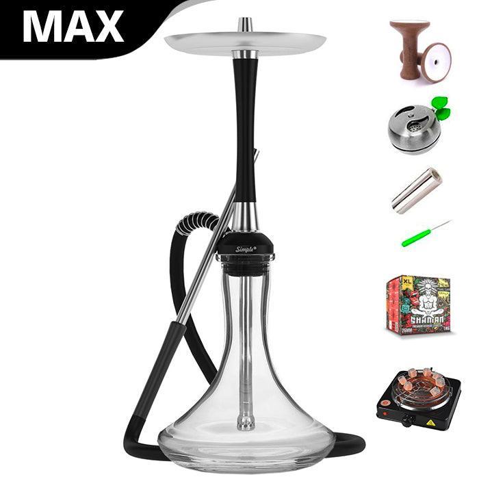 MattPear Simple S Pro Slim Hookah - Black - shishagear - UK Shisha Hookah Black Friday