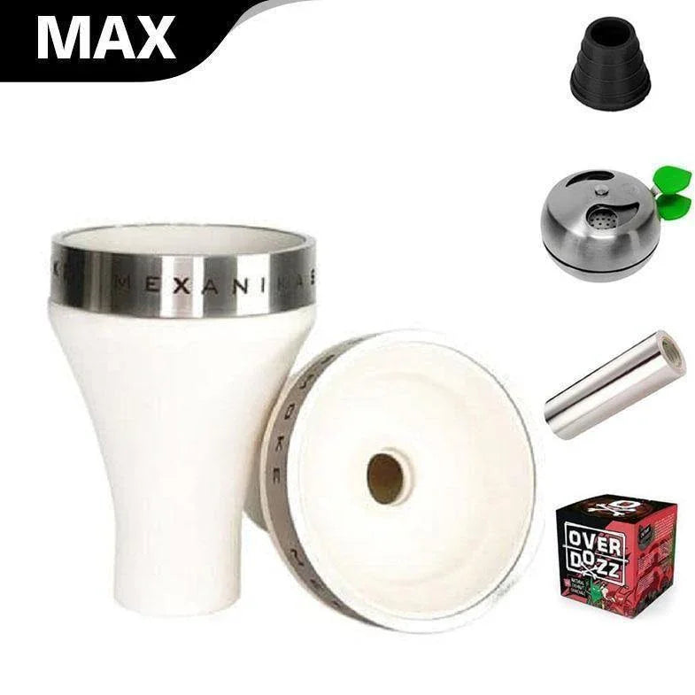 Mexanika Smoke MS Phunnel Bowl - White - shishagear - UK