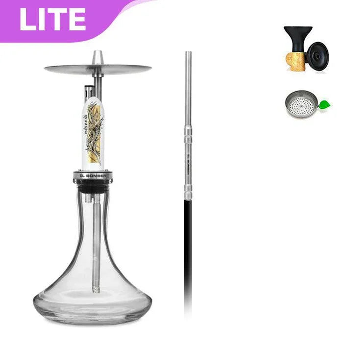 El Bomber Shisha With Base - Mihendi - shishagear - UK Shisha Hookah Black Friday
