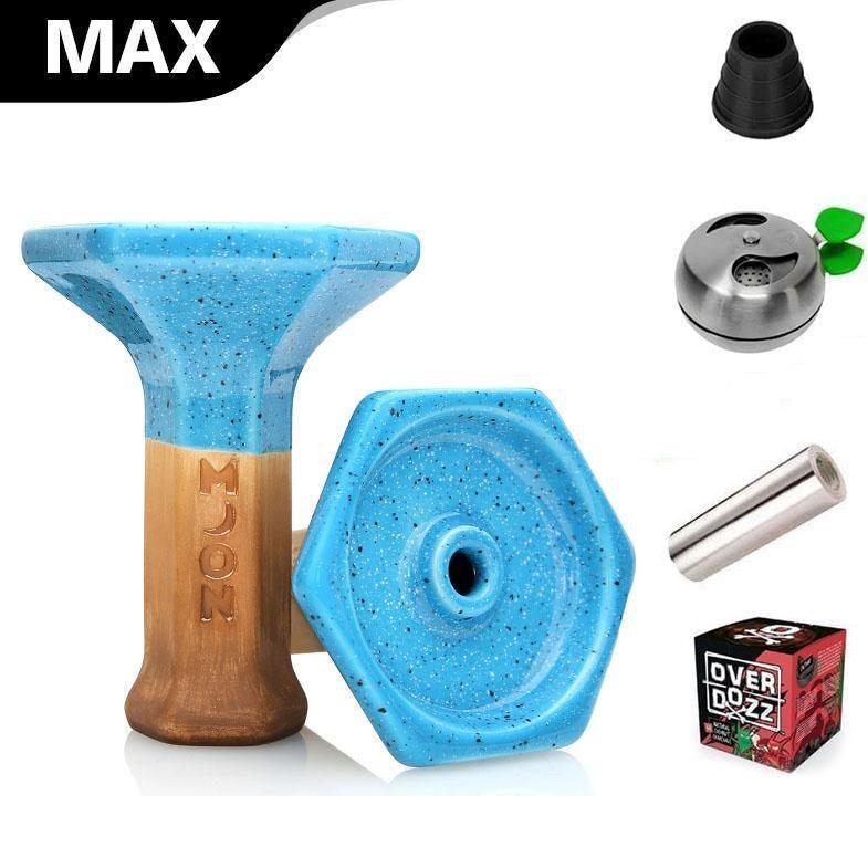 Moon Grand Phunnel Bowl - Paloma Blue - shishagear - UK Shisha Hookah Black Friday