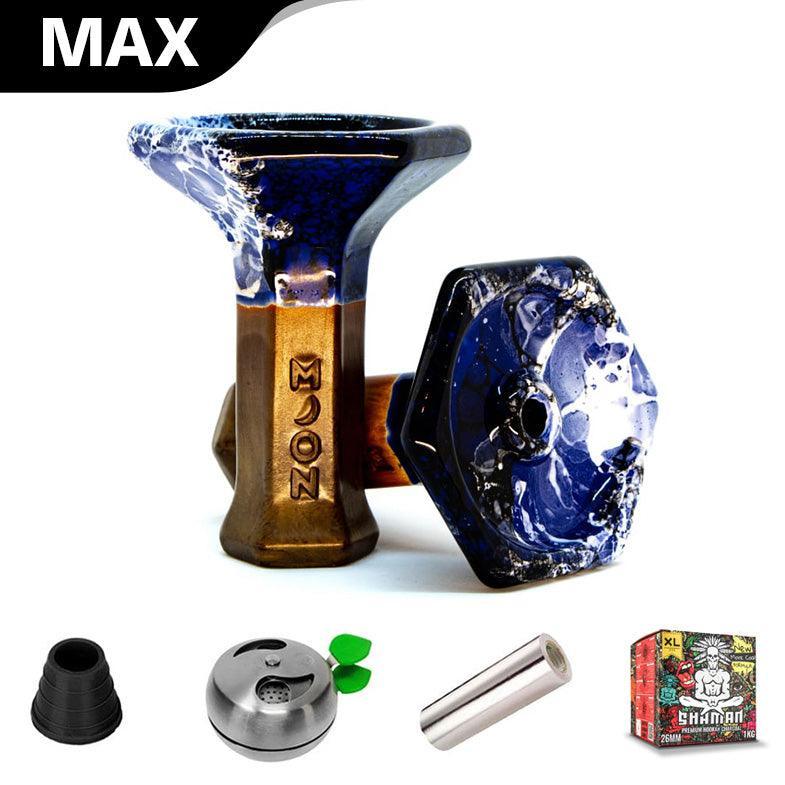 Moon Grand Phunnel V2 Bowl - Venom Blue - shishagear - UK Shisha Hookah Black Friday