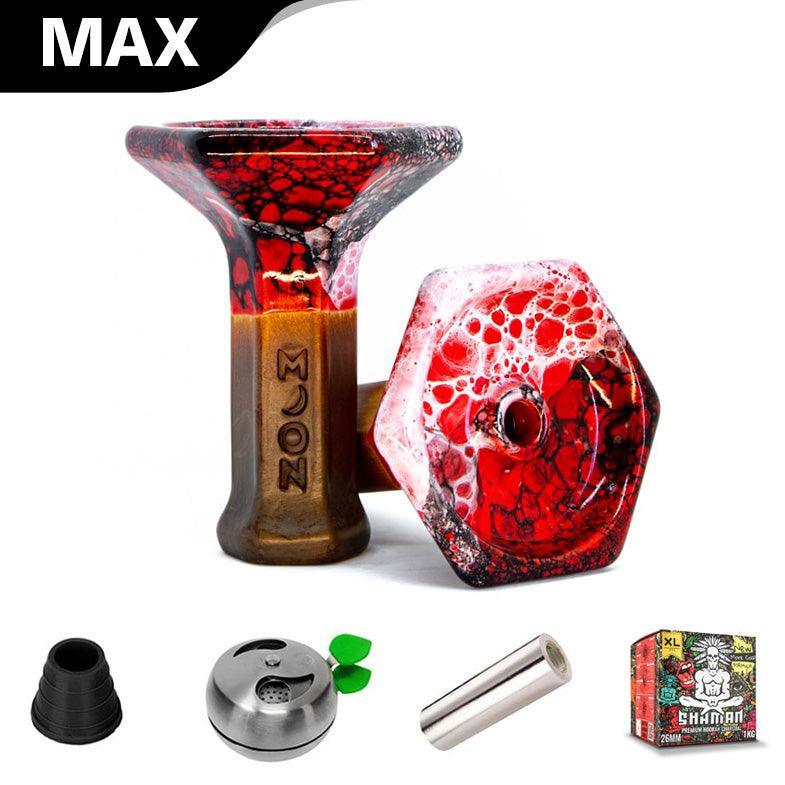 Moon Grand Phunnel V2 Bowl - Venom Red - shishagear - UK Shisha Hookah Black Friday