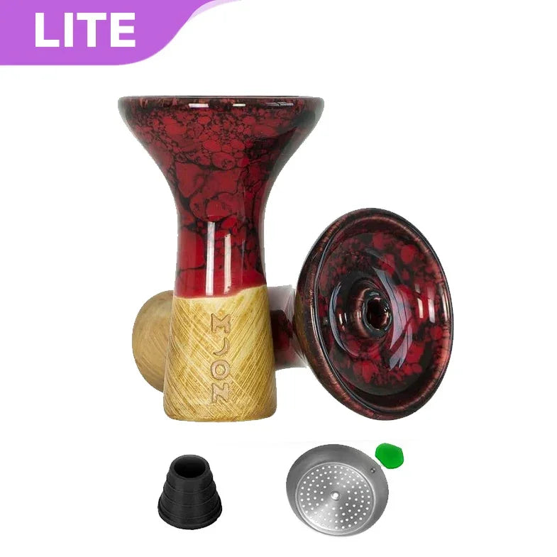 Moon Phunnel Schale - Marmor Rot Schwarz