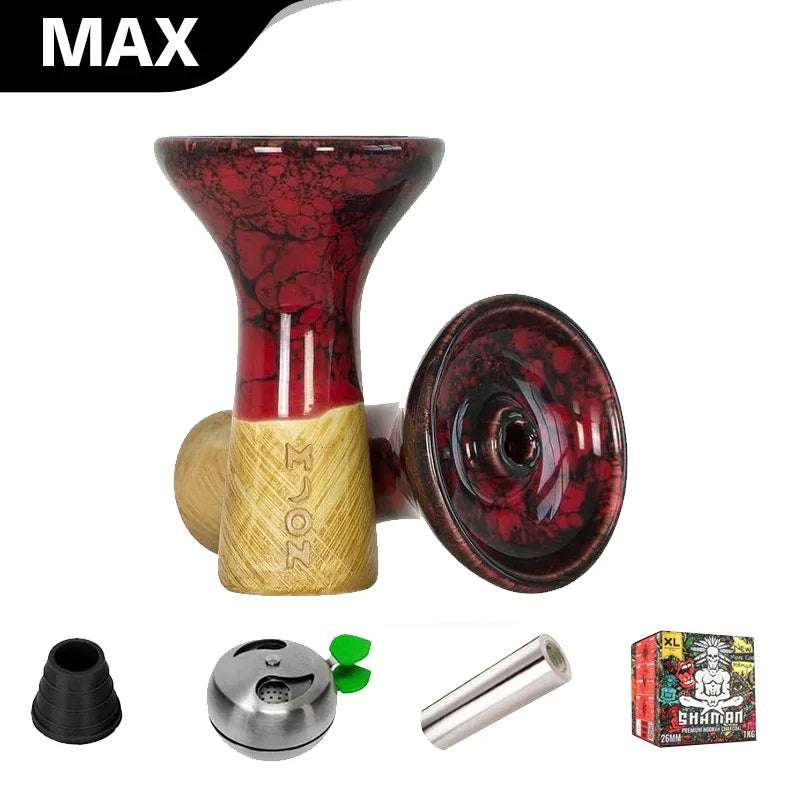 Moon Phunnel Schale - Marmor Rot Schwarz