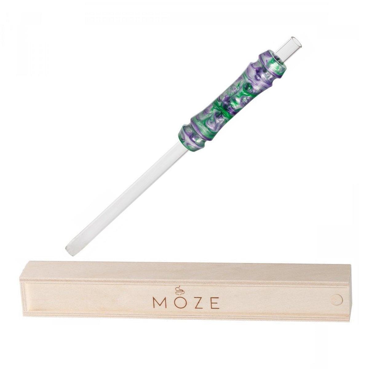 Moze Breeze Mouthpiece - Silver Green Purple - shishagear - UK Shisha Hookah
