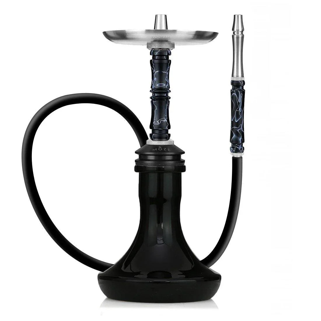 Moze Breeze Two Hookah - Wavy Black - shishagear - UK Shisha Hookah Black Friday