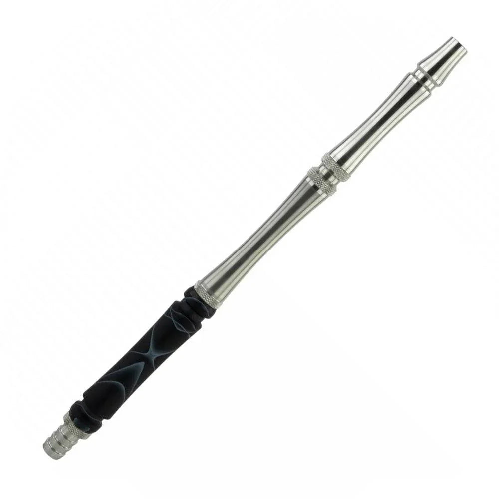 Moze Breeze Two Mouthpiece - Wavy Black - shishagear - UK Shisha Hookah