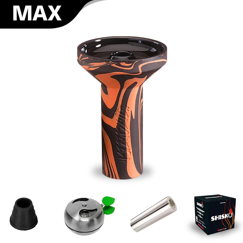 Cedra Shisha Phunnel Bowl - Neon Orange