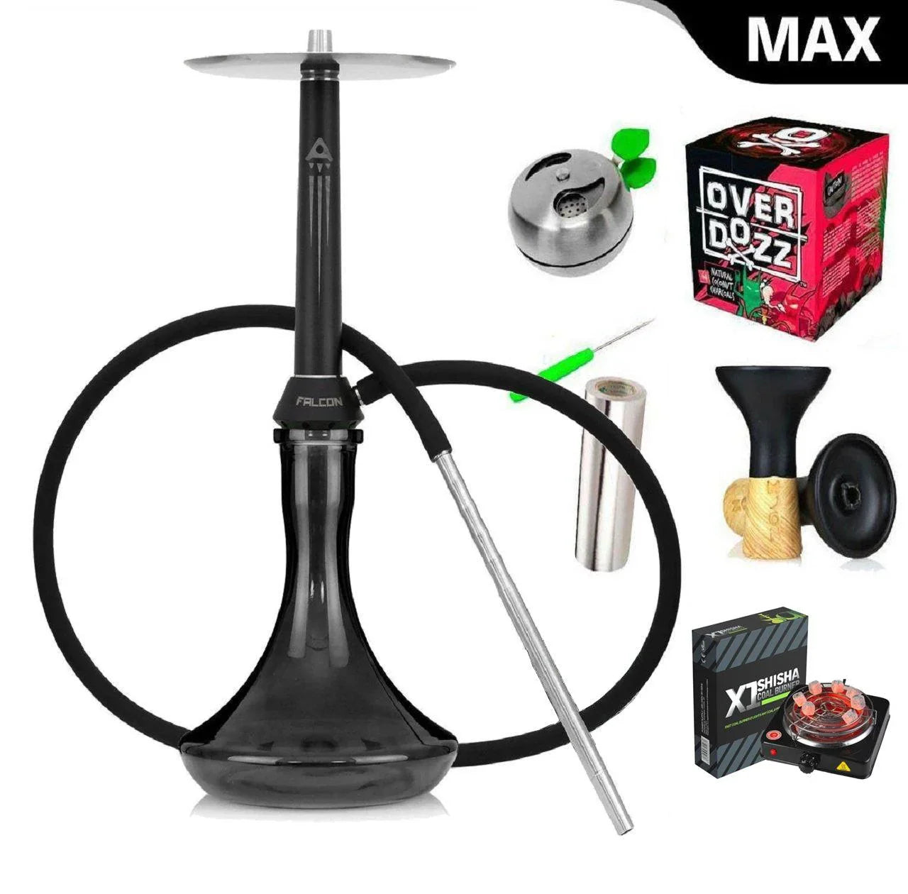 Nova Smoke Falcon Hookah Set - shishagear - UK Shisha Hookah Black Friday