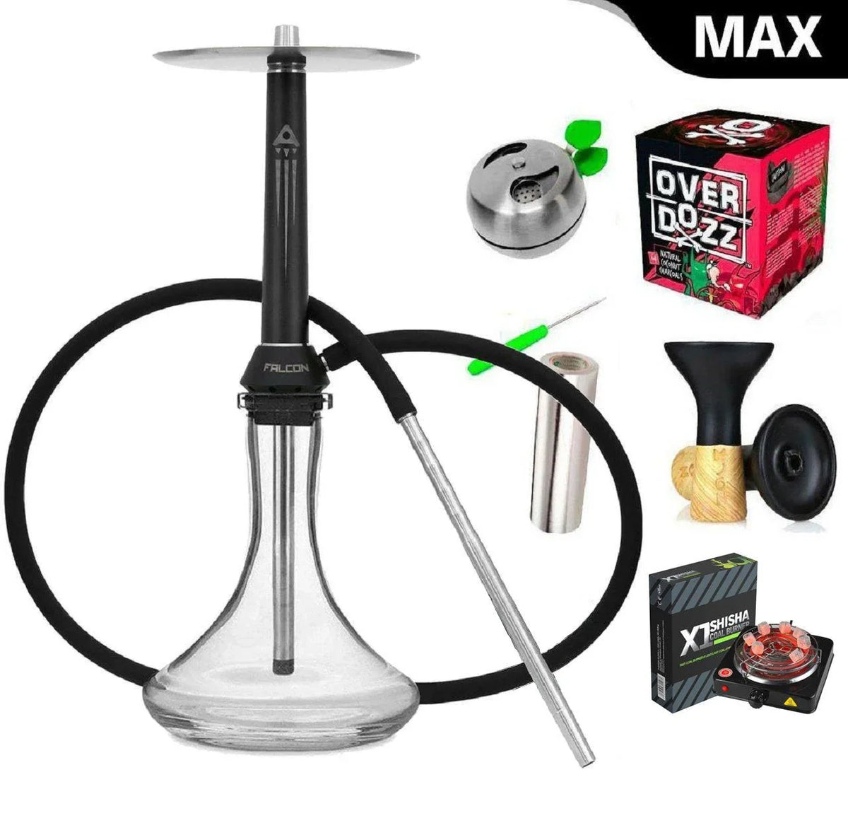 Nova Smoke Falcon Hookah Set - shishagear - UK Shisha Hookah Black Friday