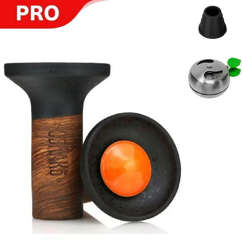 Oblako Flow Bowl - Orange On Black Matte (11) - shishagear - UK