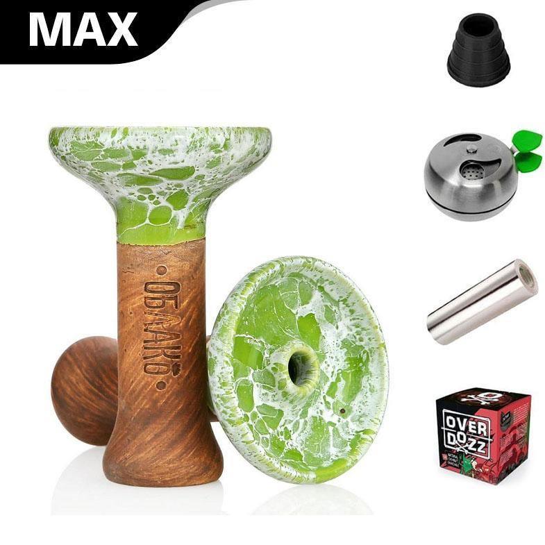 Oblako Phunnel M Bowl - Marble Green - shishagear - UK
