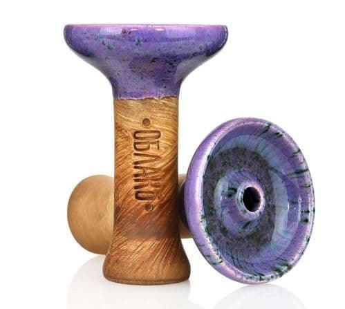 Oblako Phunnel M Glazed Bowl - Purple Black (46) - shishagear - UK Shisha Hookah Black Friday